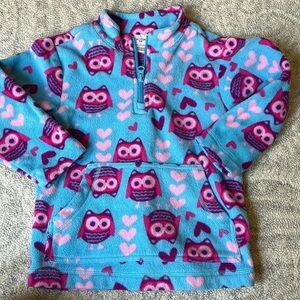 Girls Hanna Andersson Fleece Sweater Size 4